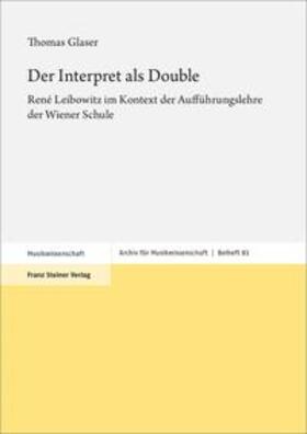 Glaser |  Der Interpret als Double | eBook | Sack Fachmedien