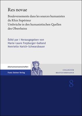 Freyburger-Galland / Harich-Schwarzbauer |  Res novae | Buch |  Sack Fachmedien