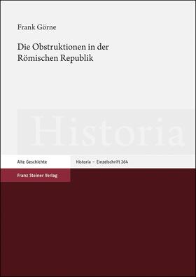 Görne |  Görne, F: Obstruktionen in der Römischen Republik | Buch |  Sack Fachmedien