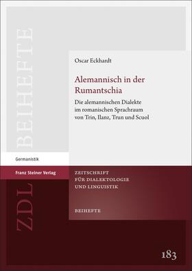 Eckhardt |  Eckhardt, O: Alemannisch in der Rumantschia | Buch |  Sack Fachmedien