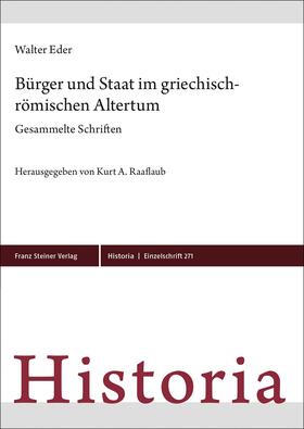 Eder / Raaflaub |  Bürger und Staat im griechisch-römischen Altertum | Buch |  Sack Fachmedien