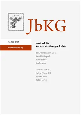 Bellingradt / Blome / Requate |  Jahrbuch für Kommunikationsgeschichte 26 (2024) | eBook | Sack Fachmedien