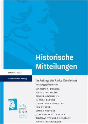 Denzel / Asche / Aschmann |  Historische Mitteilungen 34 (2023) | Buch |  Sack Fachmedien