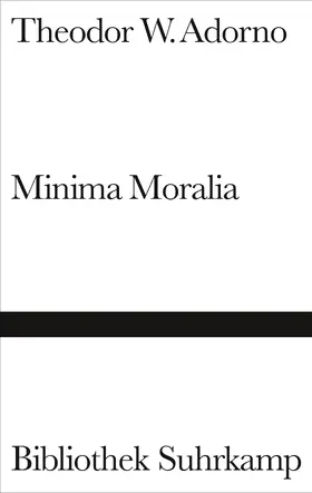 Adorno |  Minima Moralia | Buch |  Sack Fachmedien