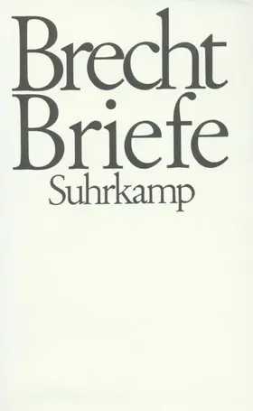 Brecht / Glaeser |  Briefe | Buch |  Sack Fachmedien