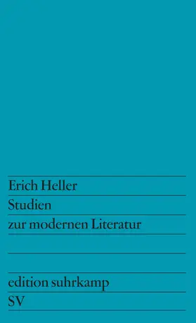 Heller |  Studien zur modernen Literatur | Buch |  Sack Fachmedien