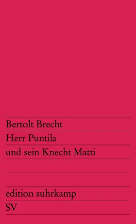 Brecht |  Herr Puntila und sein Knecht Matti | Buch |  Sack Fachmedien