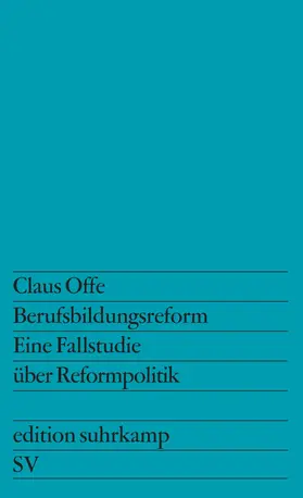 Offe |  Berufsbildungsreform | Buch |  Sack Fachmedien