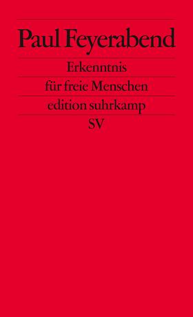 Feyerabend |  Erkenntnis für freie Menschen | Buch |  Sack Fachmedien