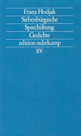 Hodjak |  Siebenbürgische Sprechübung | Buch |  Sack Fachmedien
