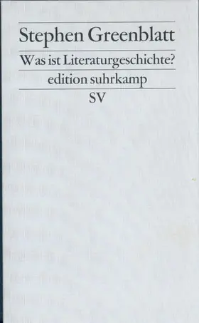 Greenblatt |  Was ist Literaturgeschichte? | Buch |  Sack Fachmedien