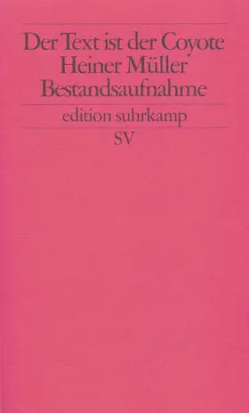 Schulte / Mayer |  Der Text ist der Cojote | Buch |  Sack Fachmedien