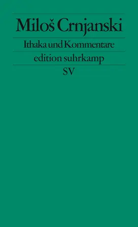 Crnjanski |  Ithaka und Kommentare | Buch |  Sack Fachmedien