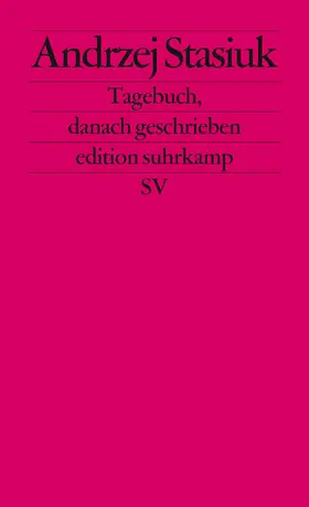 Stasiuk |  Tagebuch, danach geschrieben | Buch |  Sack Fachmedien