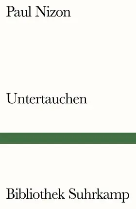 Nizon |  Untertauchen | Buch |  Sack Fachmedien