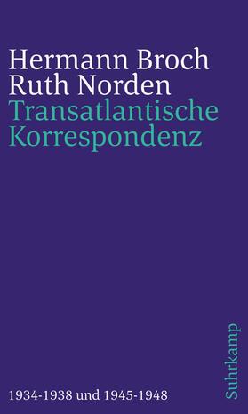 Broch / Norden / Lützeler |  Transatlantische Korrespondenz | Buch |  Sack Fachmedien