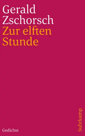 Zschorsch |  Zur elften Stunde | Buch |  Sack Fachmedien