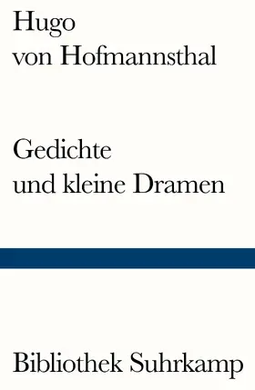 Hofmannsthal |  Gedichte und kleine Dramen | Buch |  Sack Fachmedien