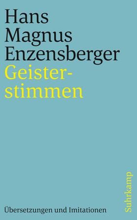 Enzensberger |  Enzensberger, H: Geisterstimmen | Buch |  Sack Fachmedien