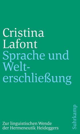 Lafont |  Lafont, C: Sprache und Welterschließung | Buch |  Sack Fachmedien