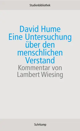 Hume |  Eine Untersuchung über den menschlichen Verstand | Buch |  Sack Fachmedien