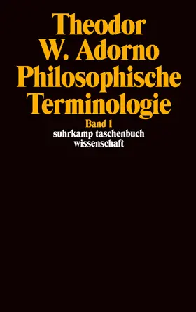 ZurLippe / Adorno / Zur Lippe |  Philosophische Terminologie I | Buch |  Sack Fachmedien