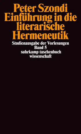 Bollack / Szondi / Stierlin |  Einführung in die literarische Hermeneutik | Buch |  Sack Fachmedien