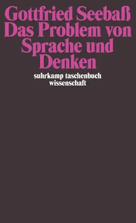 Seebaß |  Das Problem von Sprache und Denken | Buch |  Sack Fachmedien