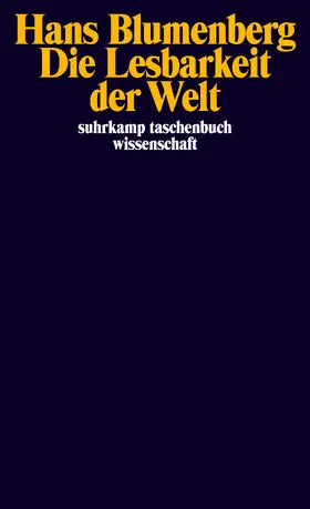 Blumenberg | Die Lesbarkeit der Welt | Buch | 978-3-518-28192-5 | sack.de