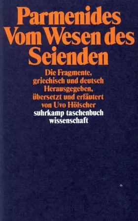 Parmenides / Hölscher |  Vom Wesen des Seienden | Buch |  Sack Fachmedien