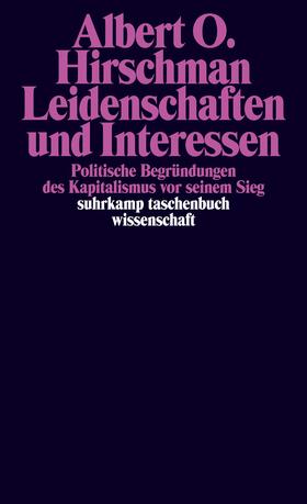 Hirschman |  Hirschman, A: Leidenschaften | Buch |  Sack Fachmedien