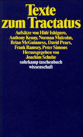 Schulte |  Wittgenstein, L: Texte Tractatus | Buch |  Sack Fachmedien