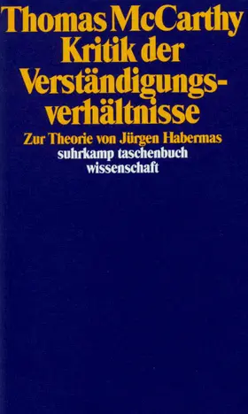 McCarthy |  Kritik der Verständigungsverhältnisse | Buch |  Sack Fachmedien