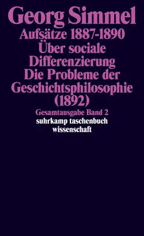 Simmel / Dahme / Rammstedt |  Gesamtausgabe in 24 Bänden | Buch |  Sack Fachmedien