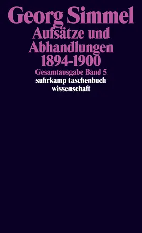 Simmel / Dahme / Frisby | Gesamtausgabe in 24 Bänden | Buch | 978-3-518-28405-6 | sack.de