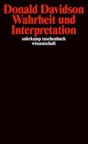 Davidson / Henrich / Luhmann |  Wahrheit und Interpretation | Buch |  Sack Fachmedien