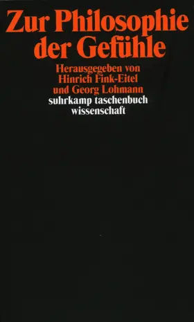 Lohmann / Fink-Eitel |  Zur Philosophie der Gefühle | Buch |  Sack Fachmedien