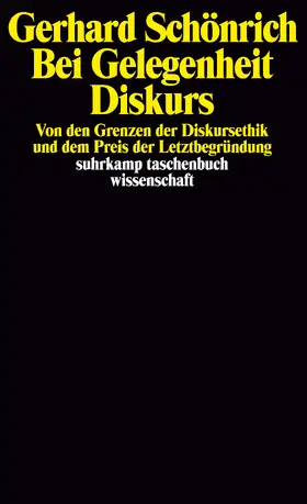 Schönrich |  Bei Gelegenheit Diskurs | Buch |  Sack Fachmedien