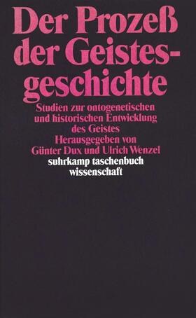 Dux / Wenzel |  Der Prozeß der Geistesgeschichte | Buch |  Sack Fachmedien