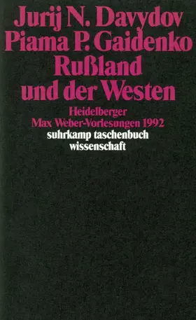 Davydov / Gaidenko |  Rußland und der Westen | Buch |  Sack Fachmedien