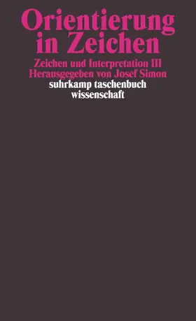 Simon |  Orientierung in Zeichen | Buch |  Sack Fachmedien