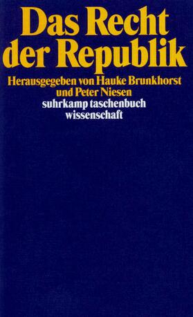 Niesen / Brunkhorst |  Das Recht der Republik | Buch |  Sack Fachmedien