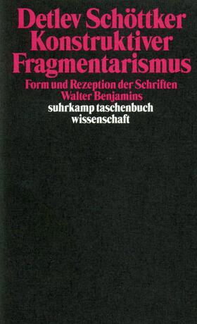 Schöttker |  Konstruktiver Fragmentarismus | Buch |  Sack Fachmedien