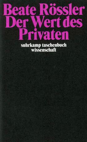 Rössler |  Roessler: Wert des Privaten | Buch |  Sack Fachmedien