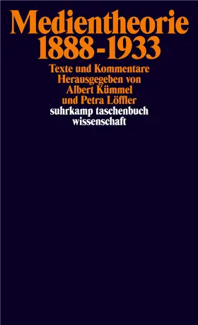 Kümmel / Löffler |  Medientheorie 1888–1933 | Buch |  Sack Fachmedien