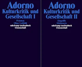 Adorno |  Gesammelte Schriften in 20 Bänden | Buch |  Sack Fachmedien