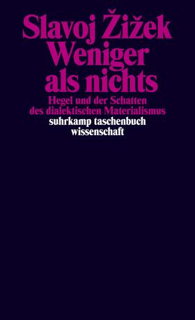 Zizek / Žižek | Weniger als nichts | Buch | 978-3-518-29788-9 | sack.de