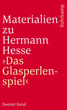 Michels |  Materialien zu Hermann Hesses »Das Glasperlenspiel« | Buch |  Sack Fachmedien