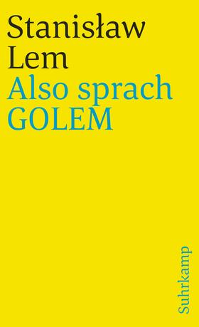 Lem |  Also sprach GOLEM | Buch |  Sack Fachmedien