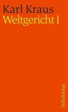Kraus |  Kraus,Weltger.1  st1315 | Buch |  Sack Fachmedien
